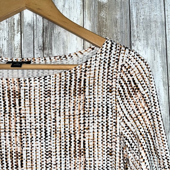 Ann Taylor Printed 3/4 Sleeve Blouse - Picture 4 of 5